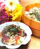 ゴマ油風味の美味しさ♡自慢のてこね寿司