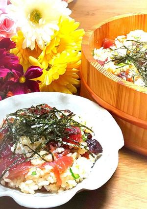 ゴマ油風味の美味しさ♡自慢のてこね寿司-レシピのメイン写真