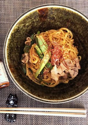 ラ王インスタントラーメン味噌で油そば-レシピのメイン写真