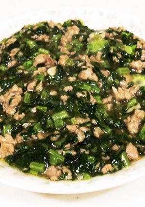 大根菜で料理その③豚肉の中華風あんかけ-レシピのメイン写真
