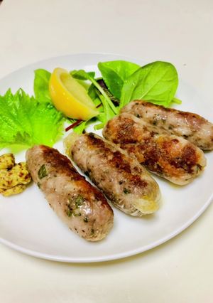 大葉で手作りソーセージ(サルシッチャ)-レシピのメイン写真