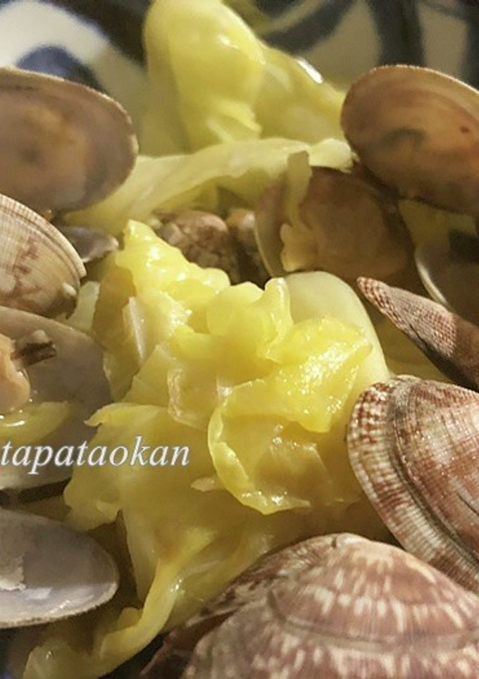 あさりとキャベツの蒸し煮-レシピのメイン写真