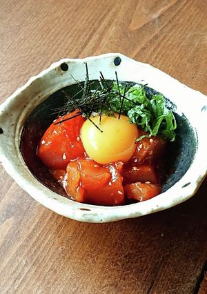 おうち居酒屋★マグロのユッケ-レシピのメイン写真