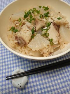 簡単☆お手軽ブリ大根の炊き込みご飯♩-レシピのメイン写真