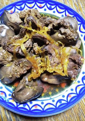 若鶏肝の煮付-レシピのメイン写真