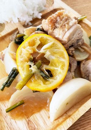 1:1:1のみ！焼→煮！鶏肉和風レモン煮-レシピのメイン写真