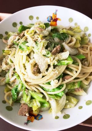 春キャベツとツナのオイルパスタ-レシピのメイン写真