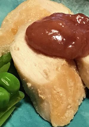 つまみ♡ササミのサラダチキン梅酢味噌がけ-レシピのメイン写真