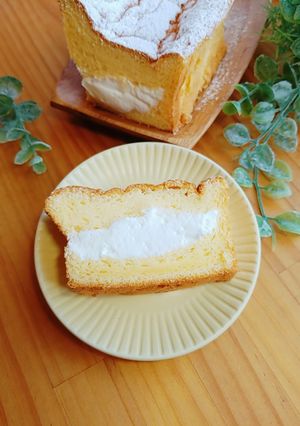 パウンド型☆ふわふわ生シフォンケーキ-レシピのメイン写真