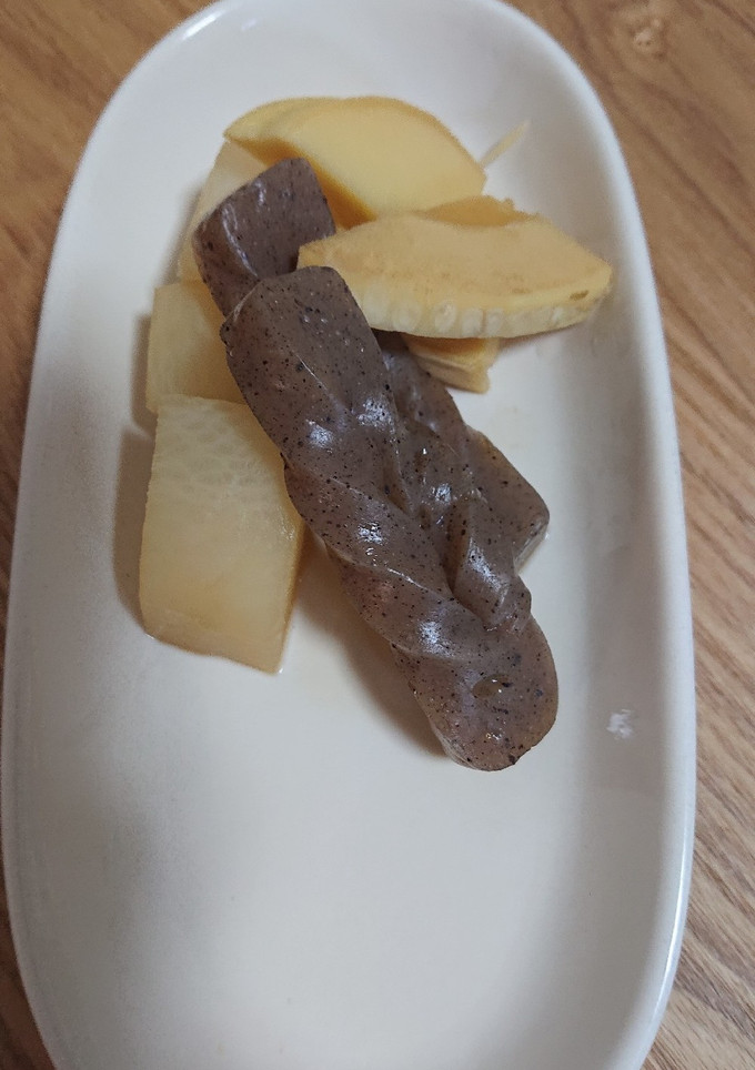 筍と大根と蒟蒻の 煮物。-レシピのメイン写真