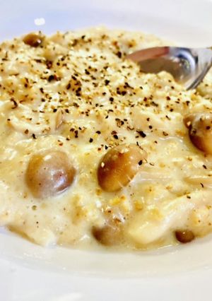 キノコの隠し味有り♡豆乳チーズリゾット♡-レシピのメイン写真