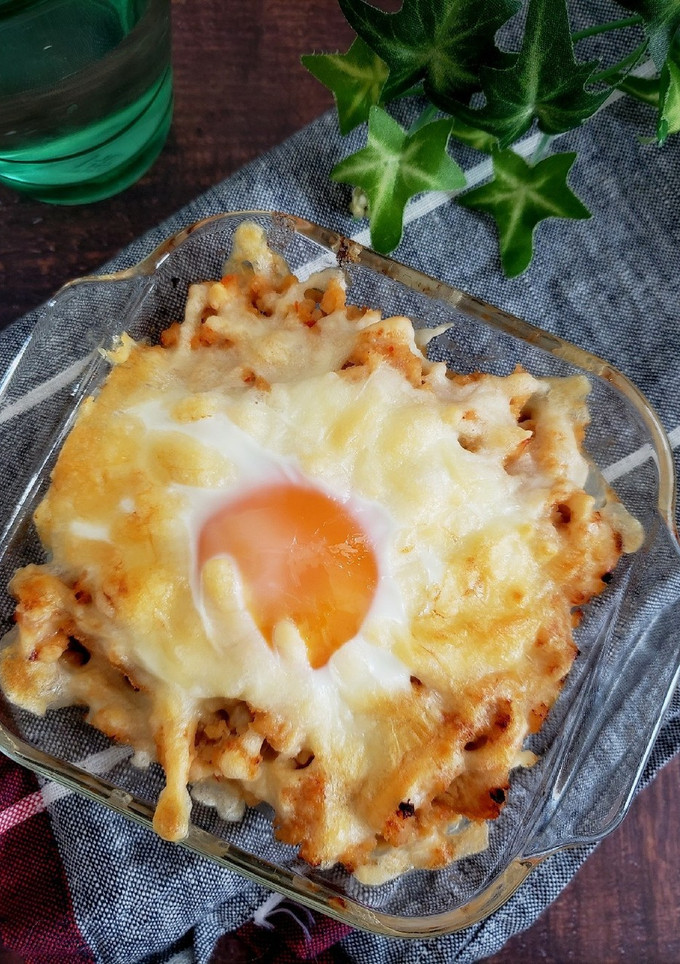 超簡単！厚揚げの肉みそチーズ焼き-レシピのメイン写真