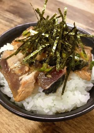 カツオのたたきの漬け丼-レシピのメイン写真