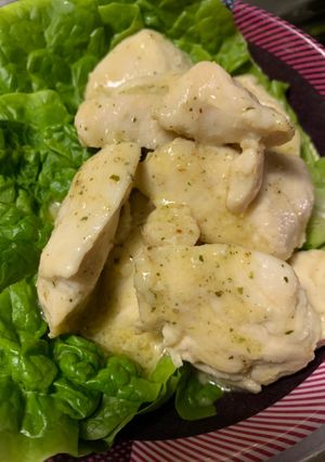 鶏胸肉で簡単にんにくマヨハーブ焼き-レシピのメイン写真