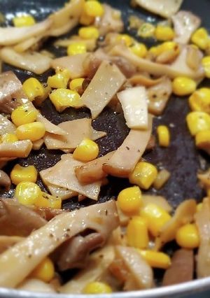 アワビタケのガーリックバター醤油炒め-レシピのメイン写真