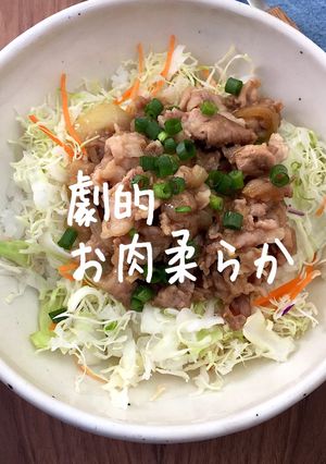 お肉柔らか豚丼★豚こま肉メイン簡単ランチ-レシピのメイン写真