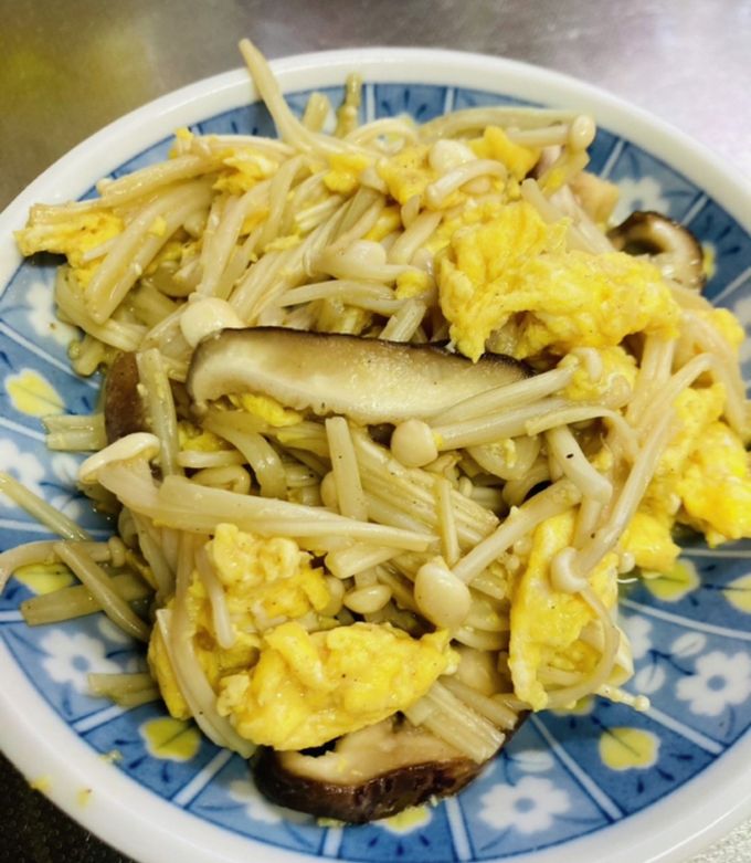 えのきとしいたけの卵炒め-レシピのメイン写真