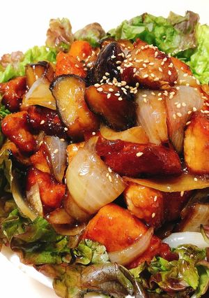 ワンパンで簡単!たっぷり野菜と豚肉の甘酢-レシピのメイン写真