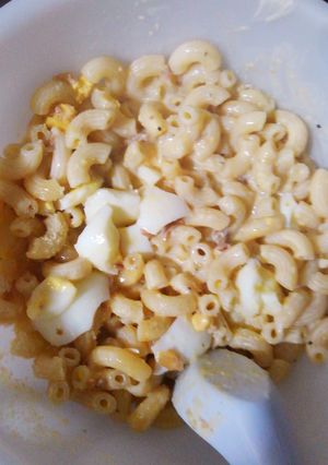 ゆで玉子と隠し味のペンネ(簡単)-レシピのメイン写真