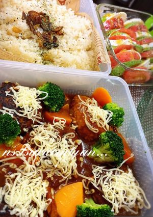 彼氏ごはん♡煮込みハンバーグ-レシピのメイン写真