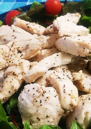 作り置き　鶏胸肉の塩レモンソース焼き-レシピのメイン写真