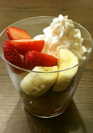 白玉フルーツクリームあんみつ-レシピのメイン写真
