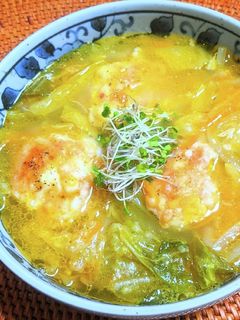 はんぺんチーズボールの食べるスープ-レシピのメイン写真