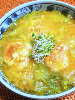 はんぺんチーズボールの食べるスープ-レシピのメイン写真