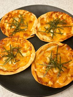 5分でできる♪餃子の皮の明太マヨピザ-レシピのメイン写真