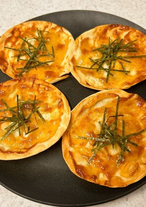 ５分でできる♪餃子の皮の明太マヨピザ-レシピのメイン写真