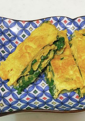パクチーが主役！パクチーの卵焼き-レシピのメイン写真