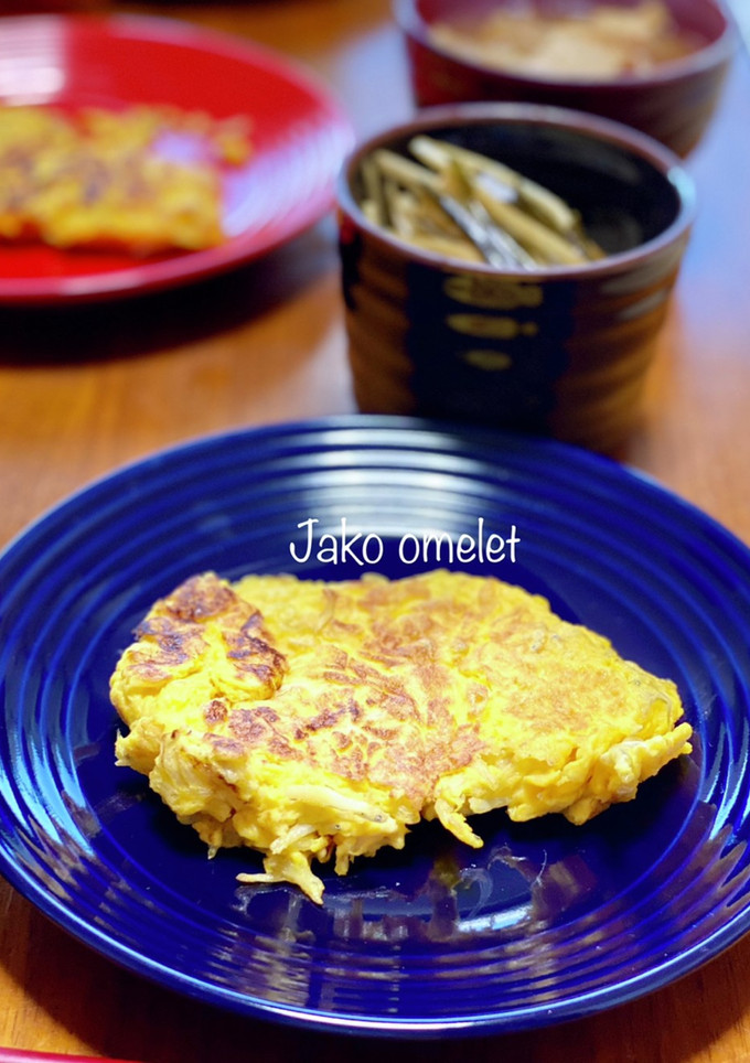 #簡単 冷凍した釜揚げしらすの卵焼き-レシピのメイン写真