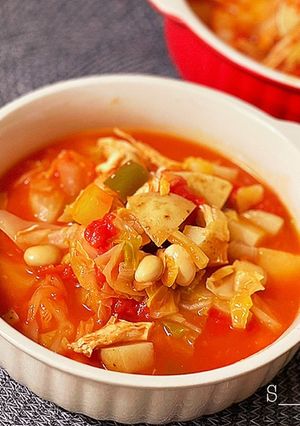 新じゃがと春キャベツの満腹ミネストローネ-レシピのメイン写真