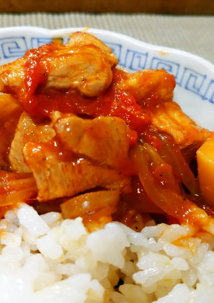 豚肉とタケノコのエスニック風トマト煮込み-レシピのメイン写真