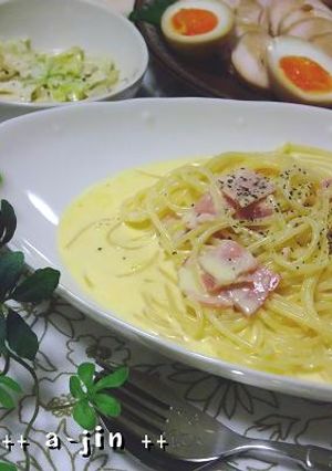 ちょっとつゆだく♪カルボナーラ-レシピのメイン写真