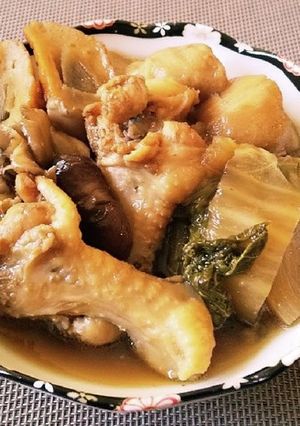 ◆簡単♡手羽元と白菜の甘辛煮◆-レシピのメイン写真