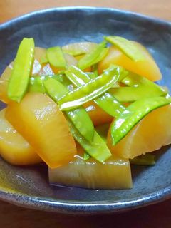 大根と絹さやの煮物-レシピのメイン写真