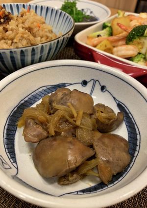 料理男子の鶏レバーの甘辛煮-レシピのメイン写真