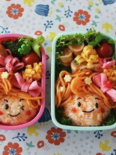 春満開 簡単 女の子キャラ弁 リボン -レシピのメイン写真