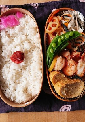 日曜日のお弁当★エビ香味唐揚げ★油少なめ-レシピのメイン写真