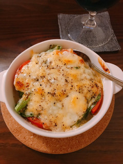 簡単おつまみ・鯖缶とナバナのチーズ焼き-レシピのメイン写真