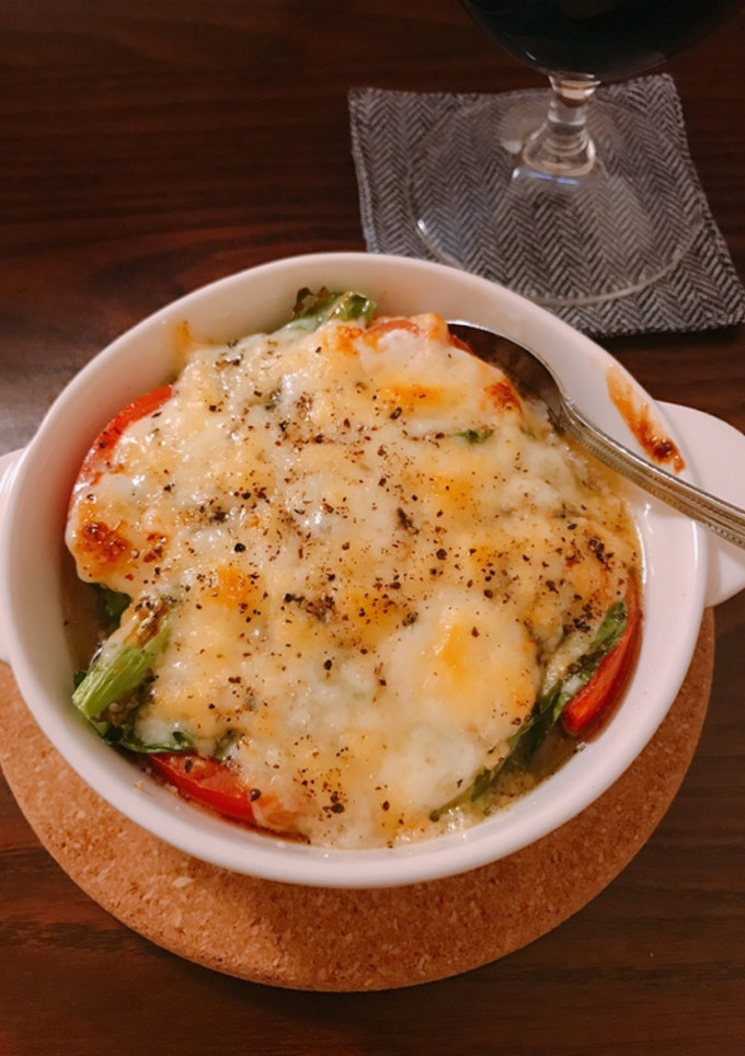 簡単おつまみ・鯖缶とナバナのチーズ焼き-レシピのメイン写真