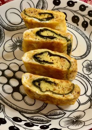 アミエビ・チーズ・海苔の卵焼き-レシピのメイン写真