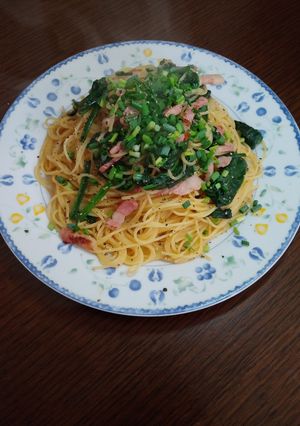 青菜とパンチェッタの和風パスタ-レシピのメイン写真
