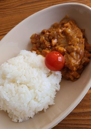 ちょいまんま無洗米雪若丸とドライカレー-レシピのメイン写真