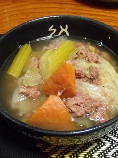 キャベツとコンビーフのスープ煮-レシピのメイン写真