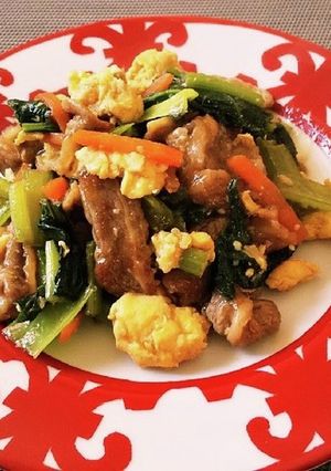 ◆簡単２０分♡牛肉と小松菜の中華炒め◆-レシピのメイン写真
