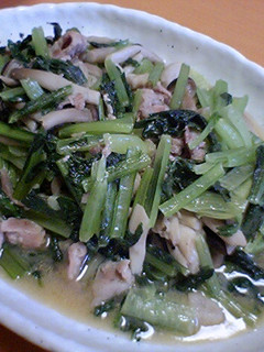 簡単、小松菜の炒め物!-レシピのメイン写真