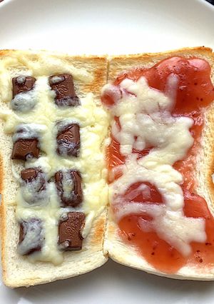 ジャムチョコピザトースト★おやつトースト-レシピのメイン写真