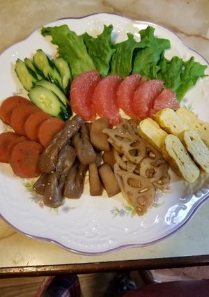 人参と長芋の煮物-レシピのメイン写真